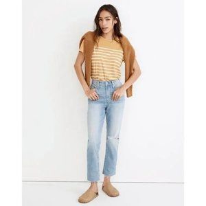 Madewell The Curvy Perfect Vintage Jean Destroyed Edition Coney Wash Size 30